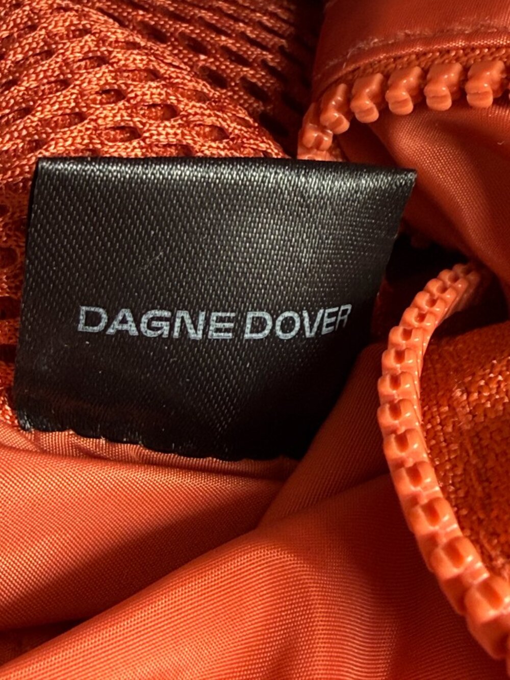 Dagne Dover Nova Sling Bag Orange Drawstring Utility Backpack Crossbody - Picture 4 of 4